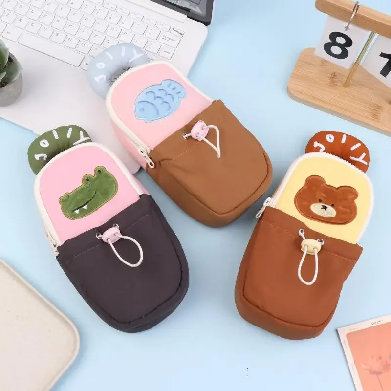 مقلمة محمولة باليد كارتون Ins High Aesthetic High School Student مقلمة محمولة ذات سعة كبيرة