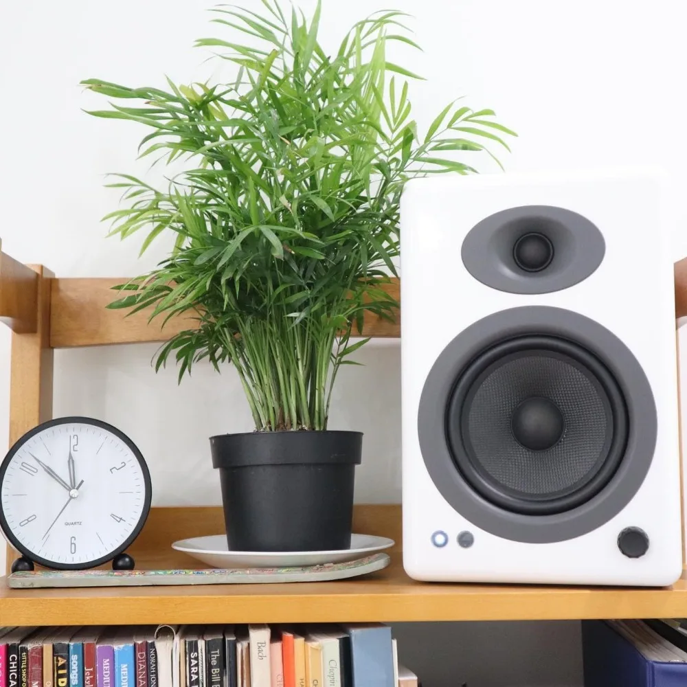 

Беспроводные Bluetooth-полочные колонки A5+ — стереодинамики премиум-класса мощностью 150 Вт для музыки, игр, проигрывателей