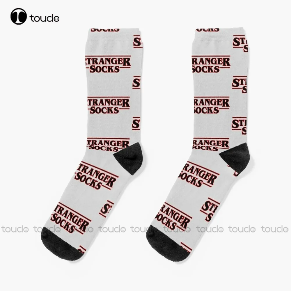 Stranger Socks Black & Red Strange-Things Socks Yellow Socks Street Skateboard Socks Christmas New Year Gift Unisex Adult