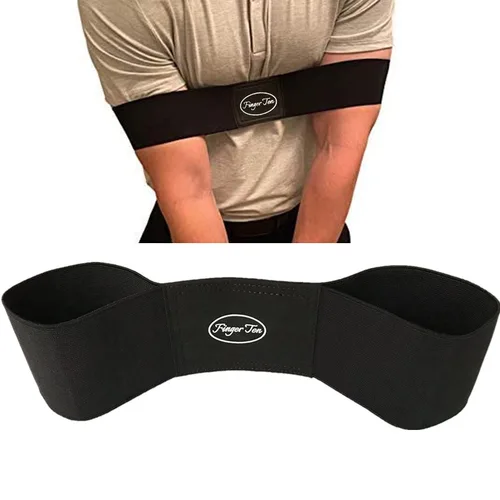 Imagen 2 del producto Entrenador de Swing de Golf elástico profesional, banda para el brazo, cinturón de asistencia para práctica de gestos, Corrector de postura, entrenamiento de Golf