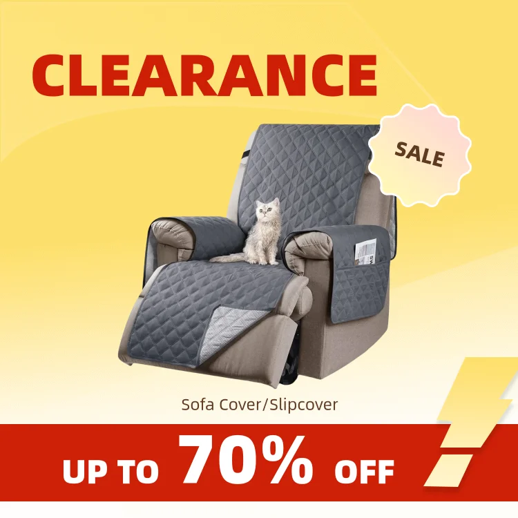 Clearance_Recliner Chair Cover Waterproof Armchairs Slipcover Sofa Couch with Adjustable Elastic Strap Furniture Protector for L