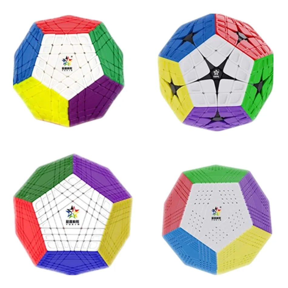 YuXin HuangLong 4x4 5x5 7x7 9x9 Dodecahedron Cube Stickerless Puzzle Cubo Magico Master Kilominx Gigaminx Teraminx Petaminx Cube