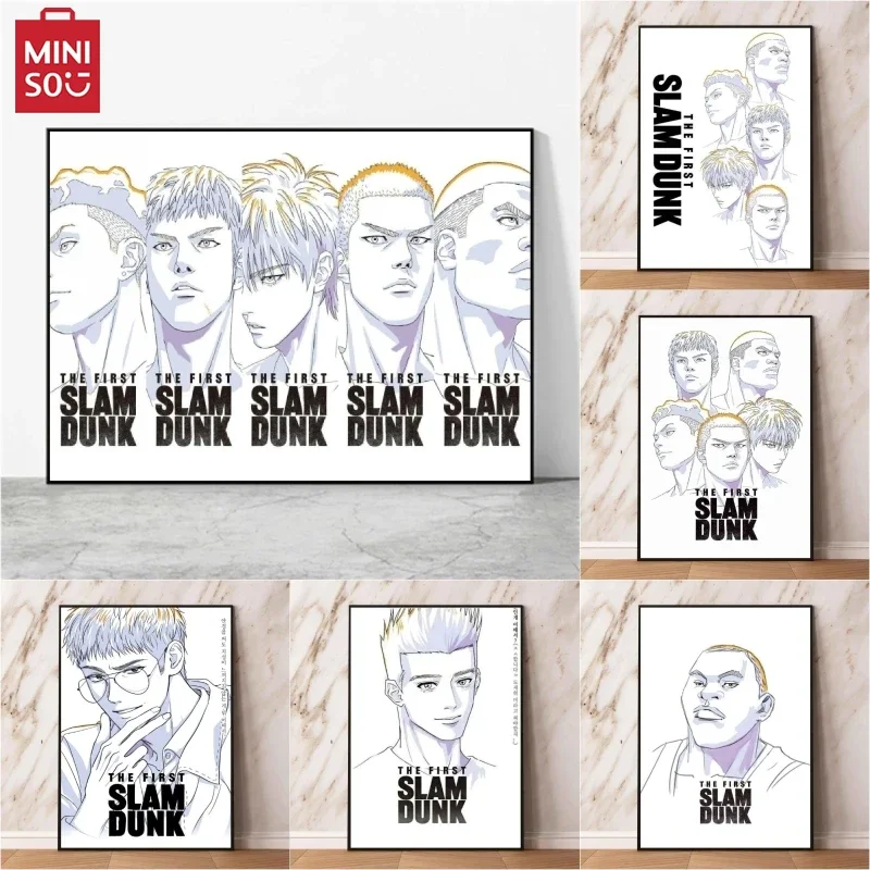 

MINISO Hot Selling Anime Posters The First Slam Dunk Rukawa Kaede Room Wall Decor Canvas Printing Comic Picture Kids Gifts Cl