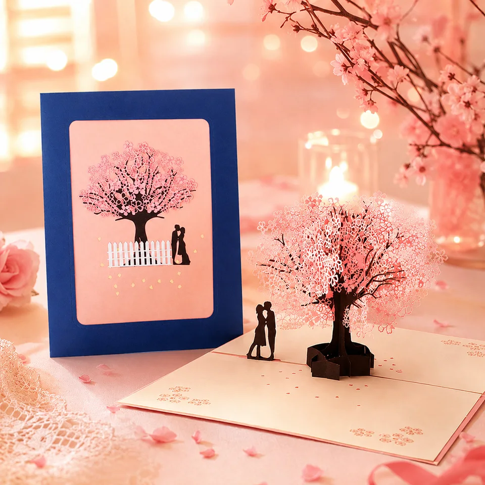 3D Pop Up Flower Greeting Cards Wedding Card Anniversary Thanksgiving Valentines Day Birthday Gift Thank You Card Handmade Cards, image 11