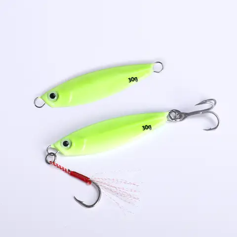 15g 20g 25g 30g 40g 50g 60g 빛나는 글로우 금속 농어 고등어 도미 낚시 미끼 캐스트 낚시 미끼 지그 미끼 바다
