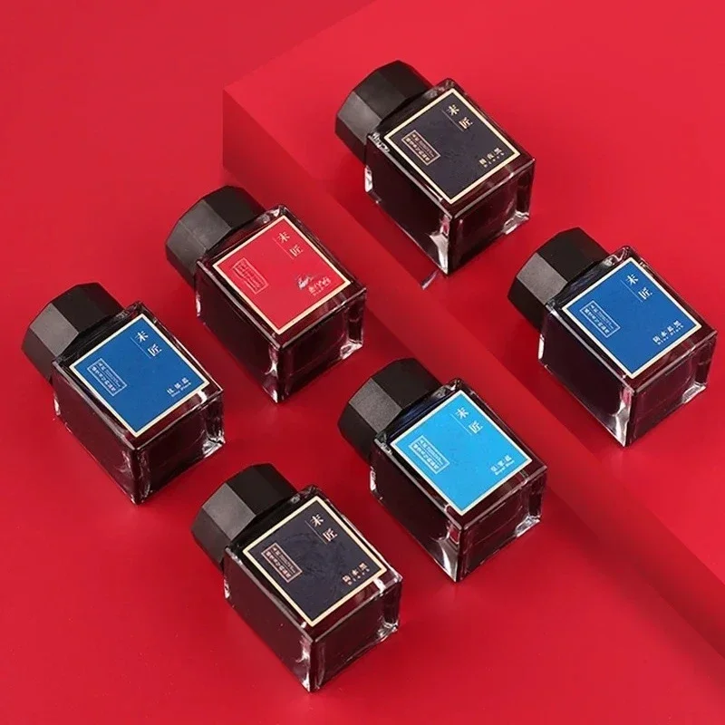 Majohn Colorful Non-carbon Ink for Dip Fountain Pen Calligraphy Writing Painting Graffiti School Office Stationery 7 Colors