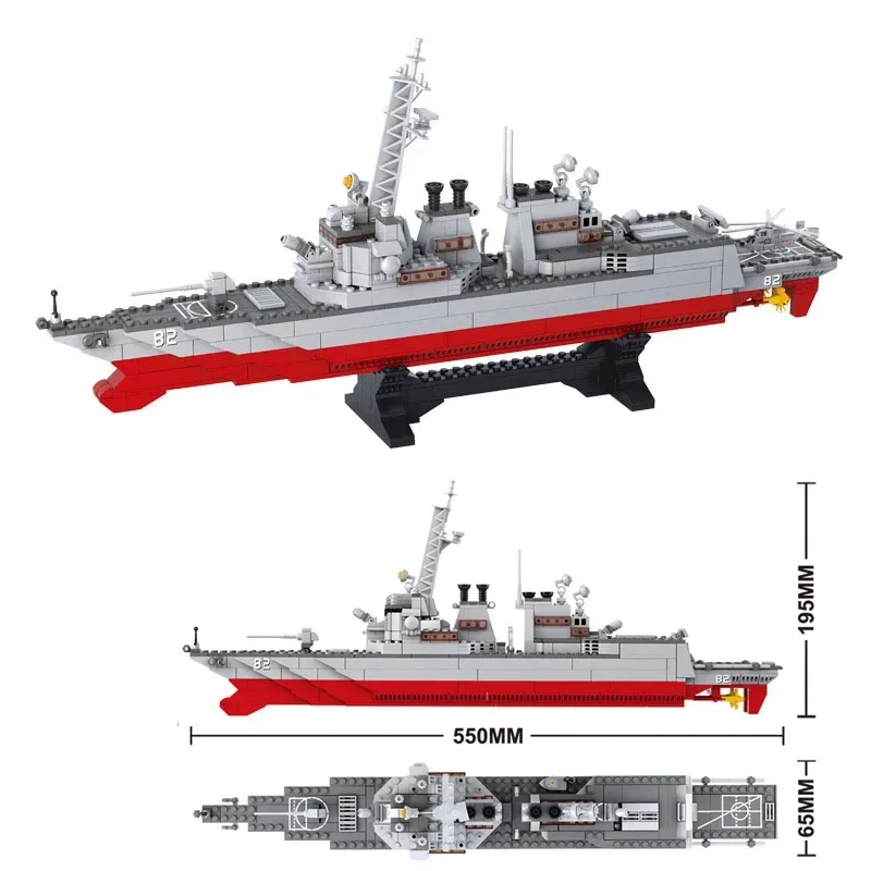 Segunda guerra mundial navio de guerra militar barco de batalha modelo blocos de construção kit brinquedo aeronave navio transportador destruidor arma tijolos brinquedo para meninos crianças
