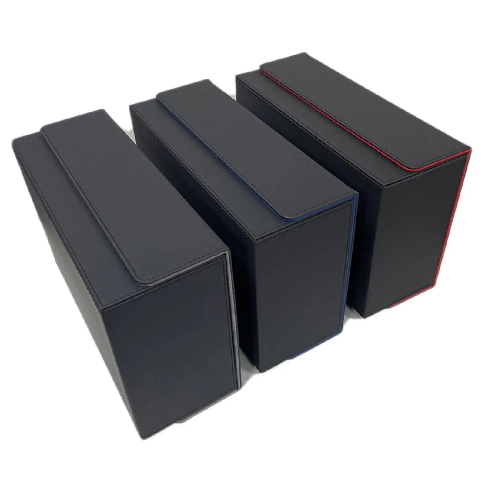 

Trading Card Deck Box Dual Compartments Durable Holds up to 400 Cards