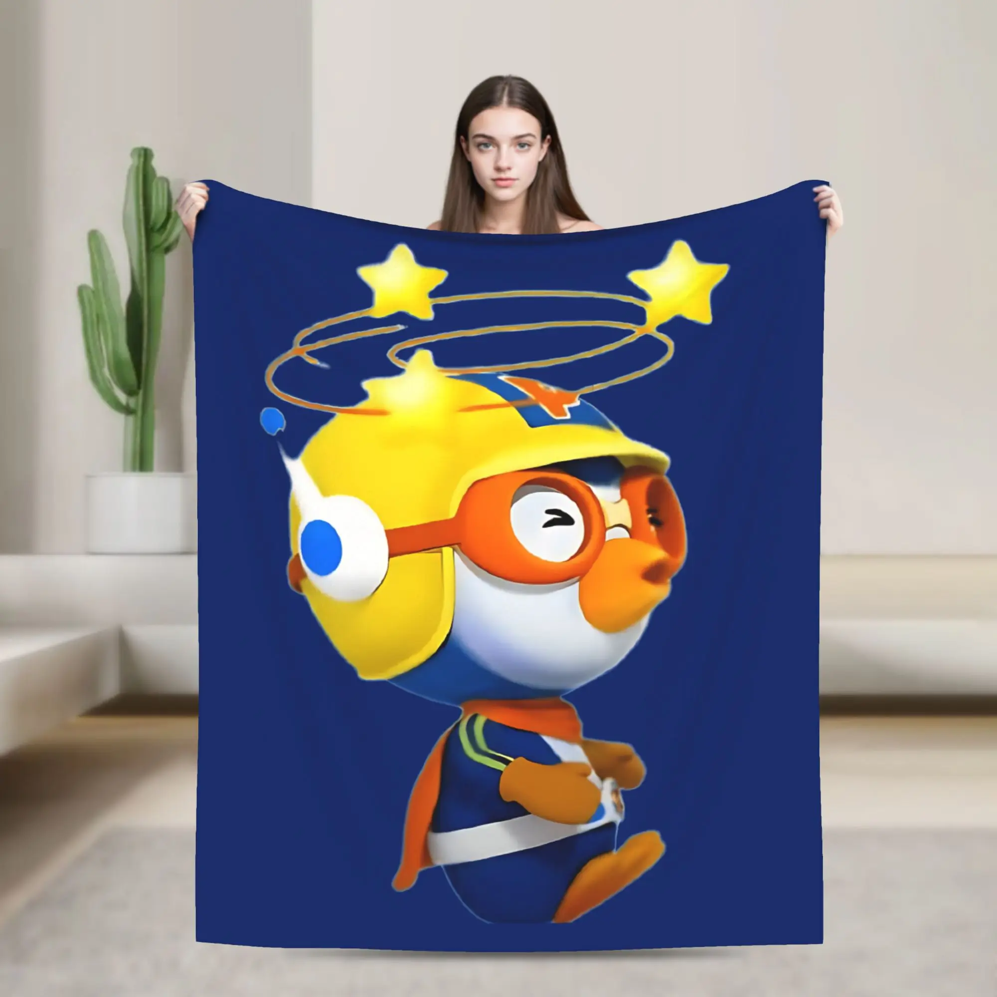 Pororos Blanket Fuzzy Awesome Warm Throw Blanket for Bedding Lounge Autumn/Winter,