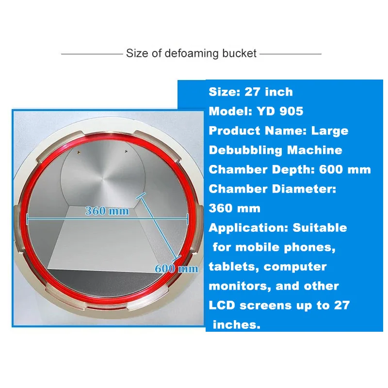 

LCD Screen Bubble Remover High Pressure Debubbling Machine for Phone Tablet OCA Adhesive Repair
