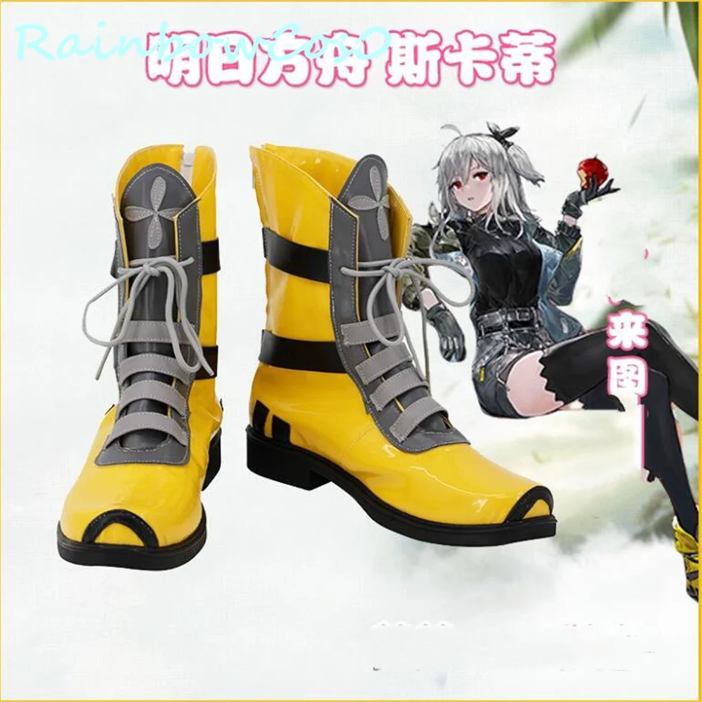 

Skadi Arknights Cosplay Shoes Boots Game Anime Party Halloween Chritmas RainbowCos0 W3293