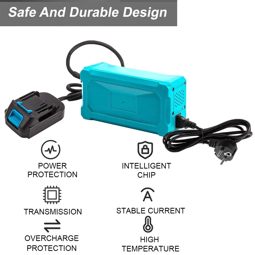 Imagem -02 - Conversor de Fonte de Alimentação 220v ac para 18v dc Adaptado para Ferramentas de Bateria de Lítio Compatível com 18v Makita