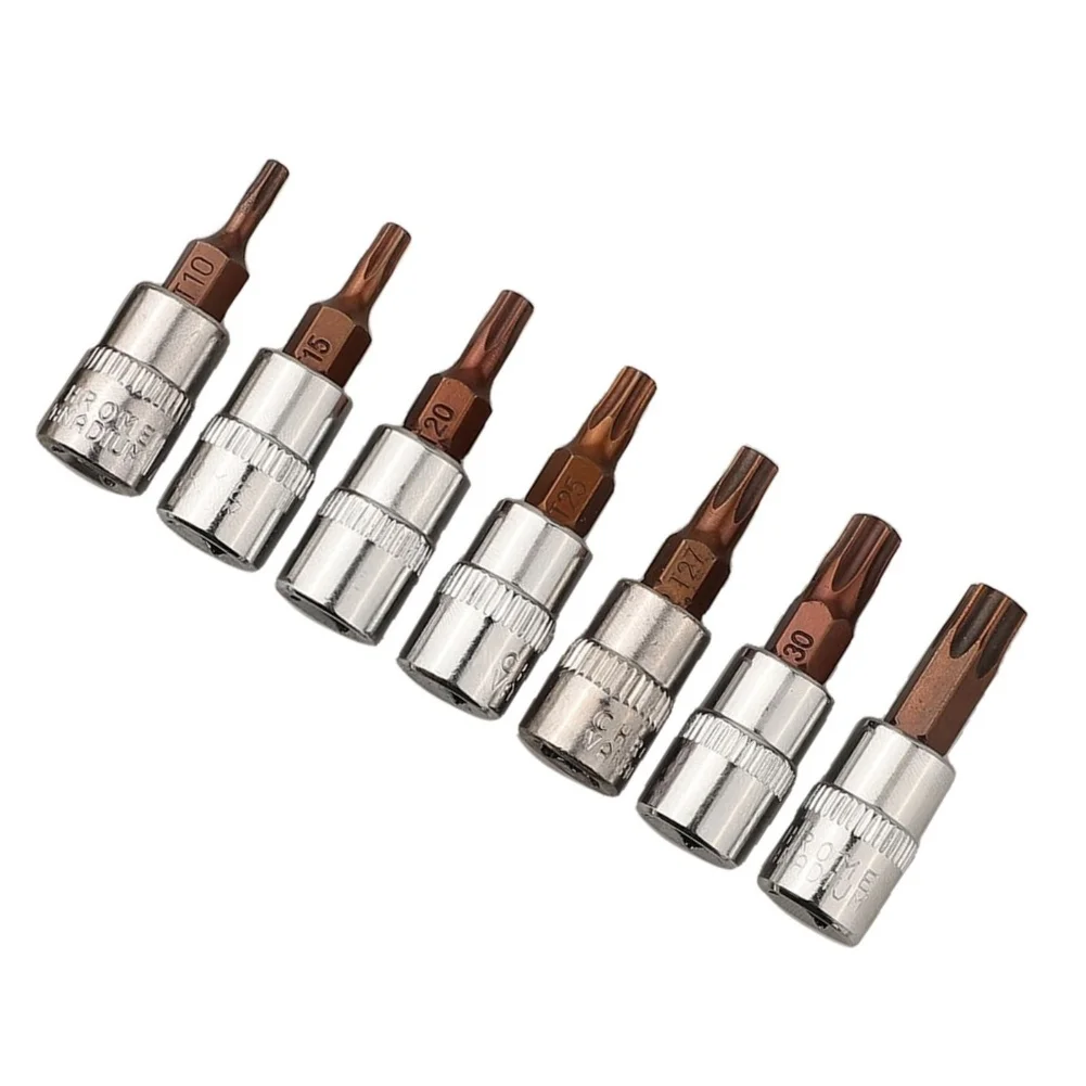 

Hex Shank Bits Screwdriver Bit Set Alloy Steel Wear Resistant 6.35mm Hex Shank 38mm Length 7pcs Screwdriver Bits Set