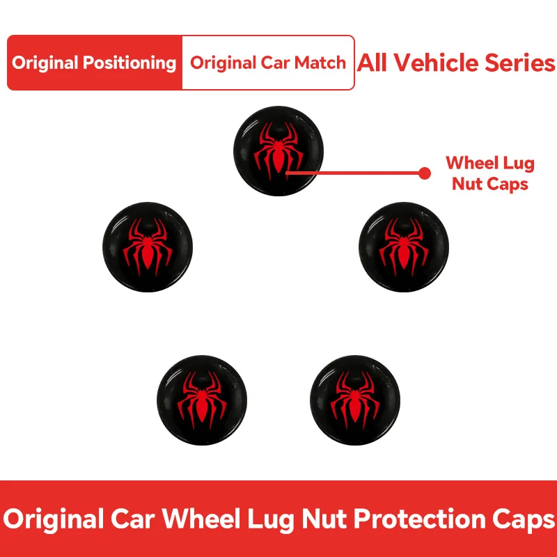 

For Smart 20PCS Car Wheel Caps Bolts Tire Nut Caps Car Wheel Lug Nut Wheel Hub Nut Protective Cap Rust Proof Waterproof Cap
