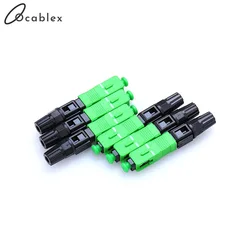 Conector de montaje de campo rápido FTTH SC APC de fibra óptica de modo único SC APC para Cable de caída, gran oferta