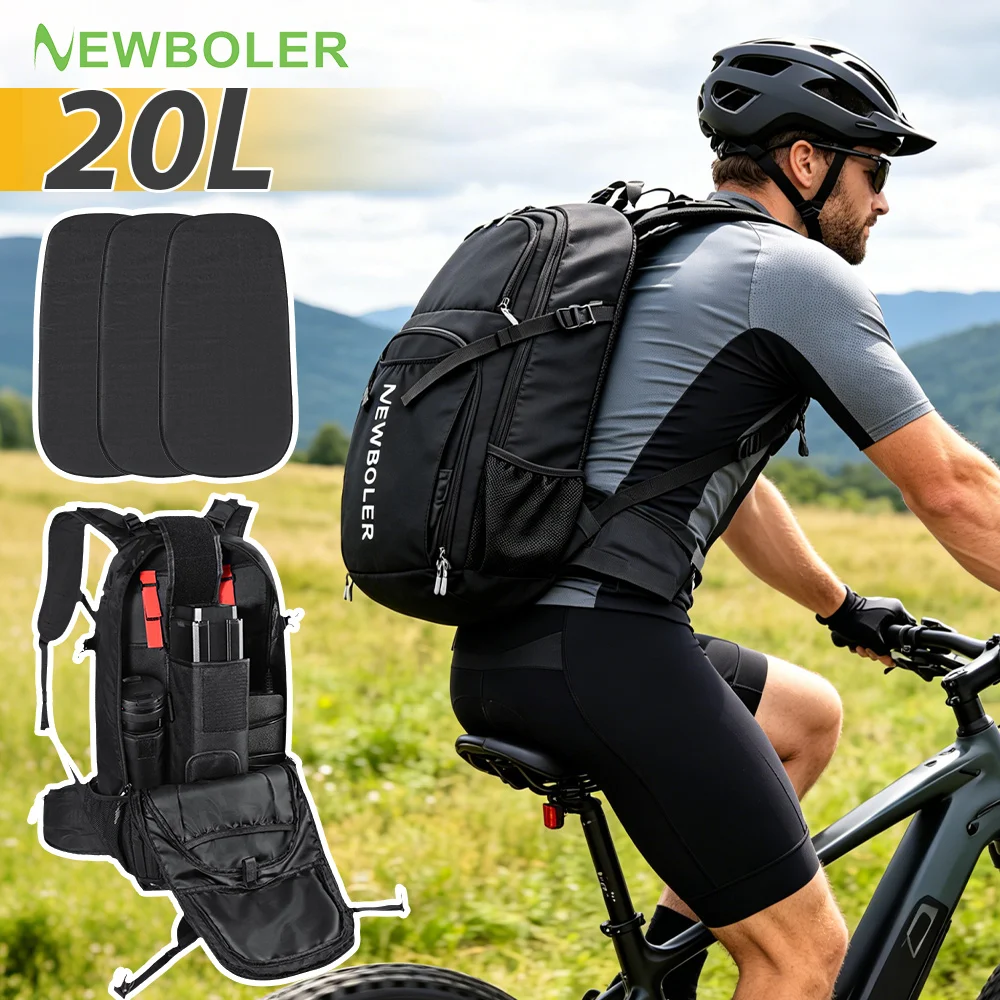 Fahrradrucksack E-Bike-Akkutasche E-Mountainbike-Zubehör Rückenschutz mit Stoßdämpfung Accu Tas Fie