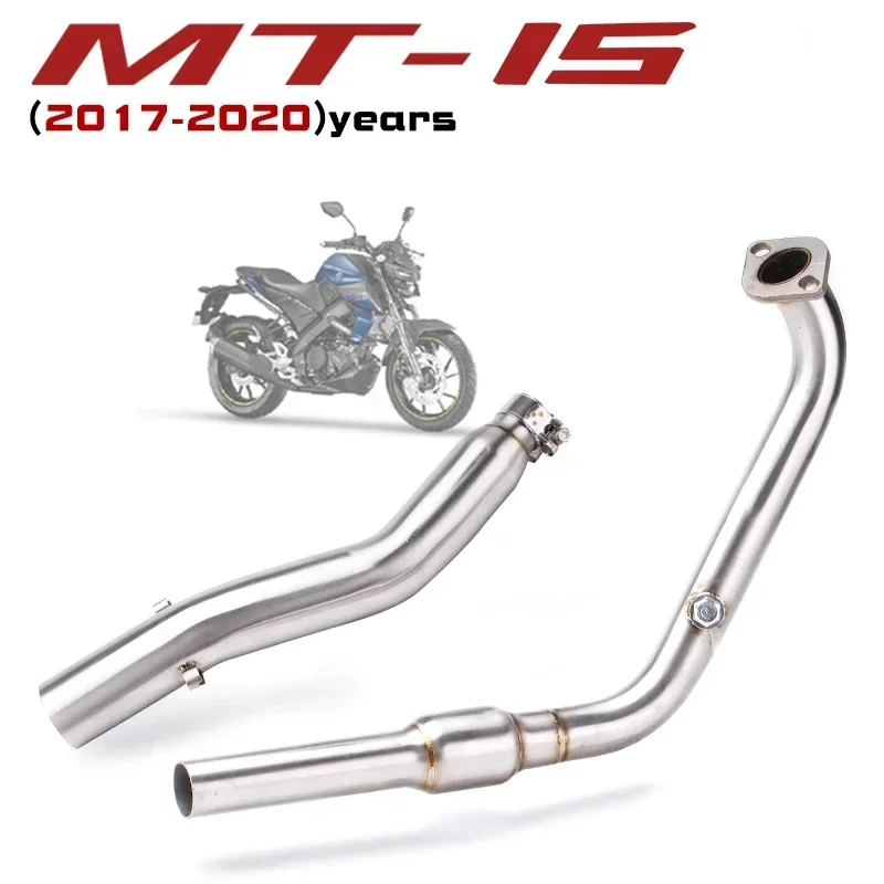 YZF R15 MT15 Full Set Modify Exhaust Muffler Silencer Middle Link Pipe Stainless Steel For Yamaha YZF R15 MT-15 2020-2021