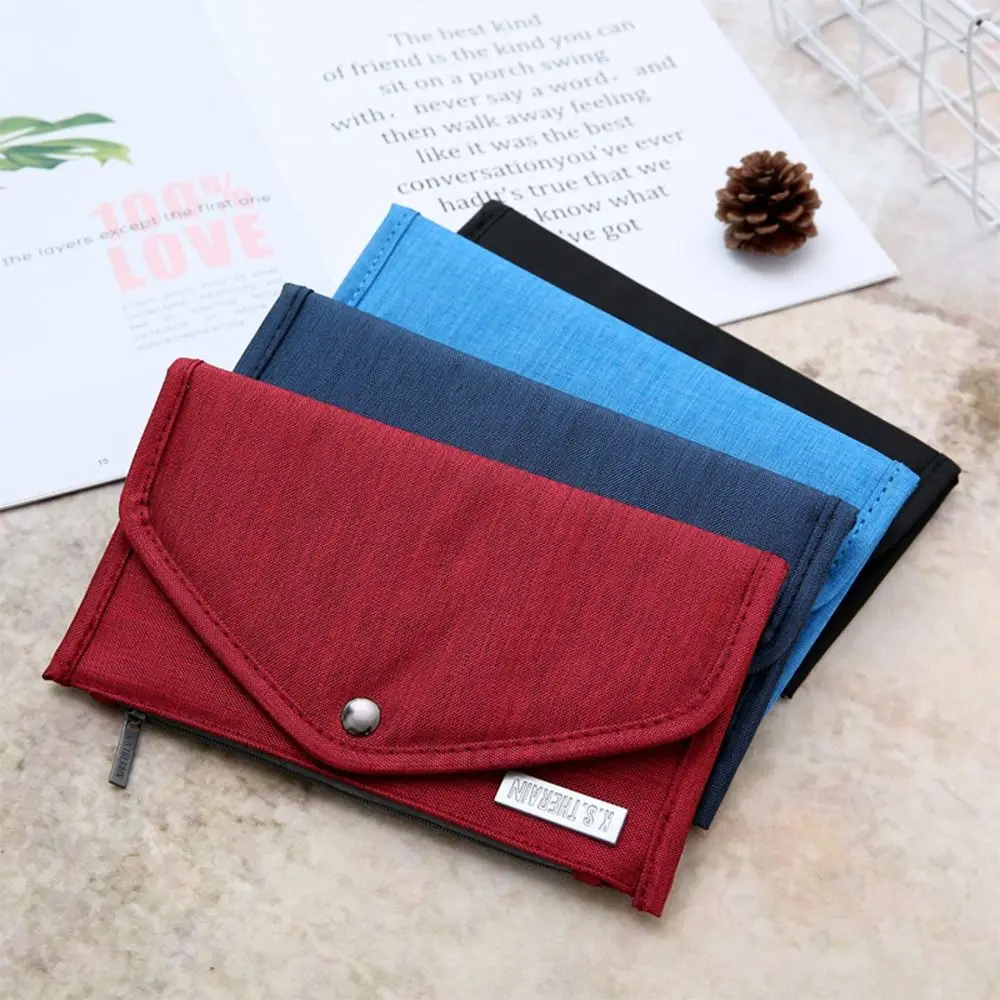 Portable Multicolor Passport Cover Multi-function Oxford Passport Wallet Waterproof High Quality Certificate Bag Unisex