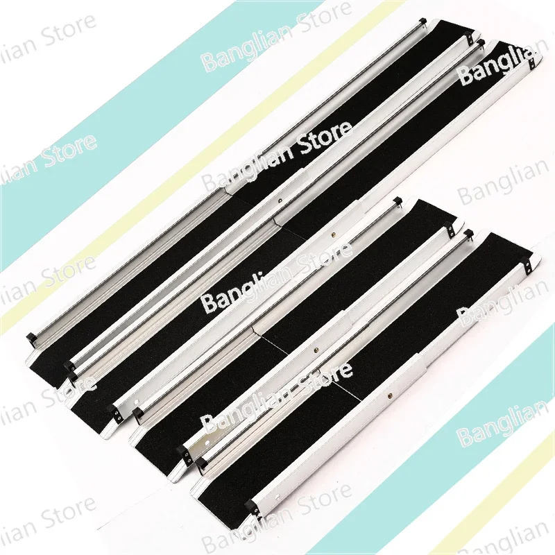 180cm 6ft Wheelchair Ramps Aluminum Telescopic Portable Wheelchair Ramps Loading Ramp