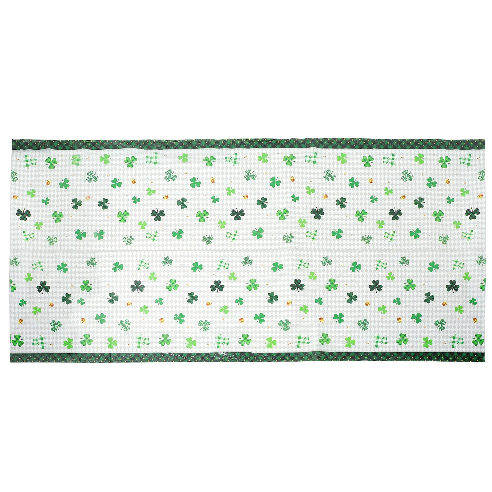 

St Patrick's Day Shamrock Table Cover Washable Tablecloth for Indoor Outdoor Festive Occasions Decor St. Patrick' Day Tablecloth