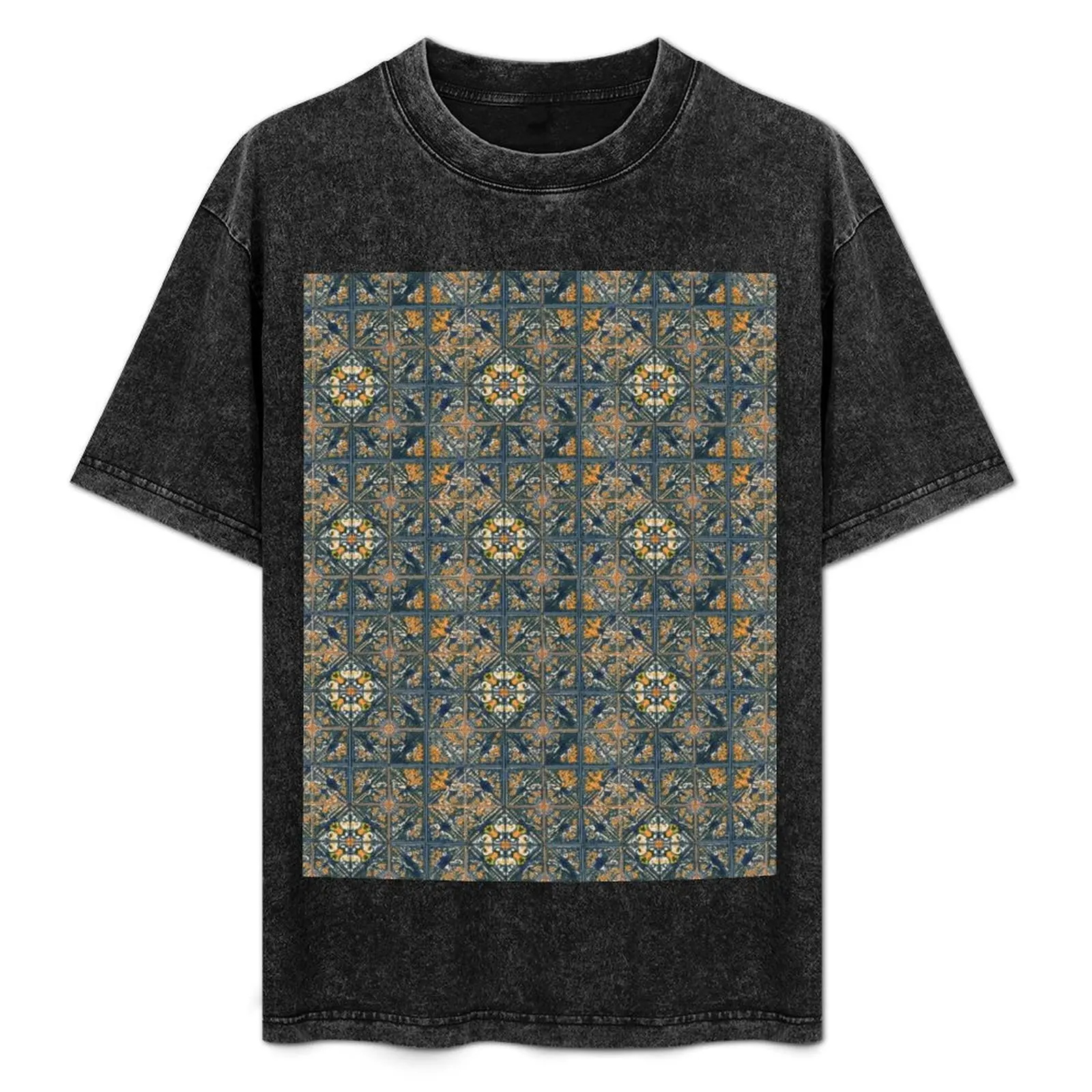 

Portuguese tiles T-Shirt Simple Casual Short Sleeve Tee