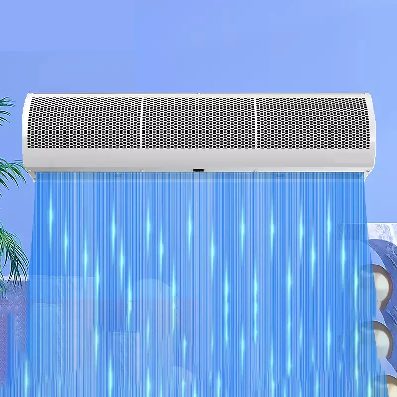 

Машина для воздушных штор Theodore, 1,8 м, коммерческая малошумная машина для воздушных штор с дистанционным управлением, дверная головка, 0,91,2,5 м, воздушная штора