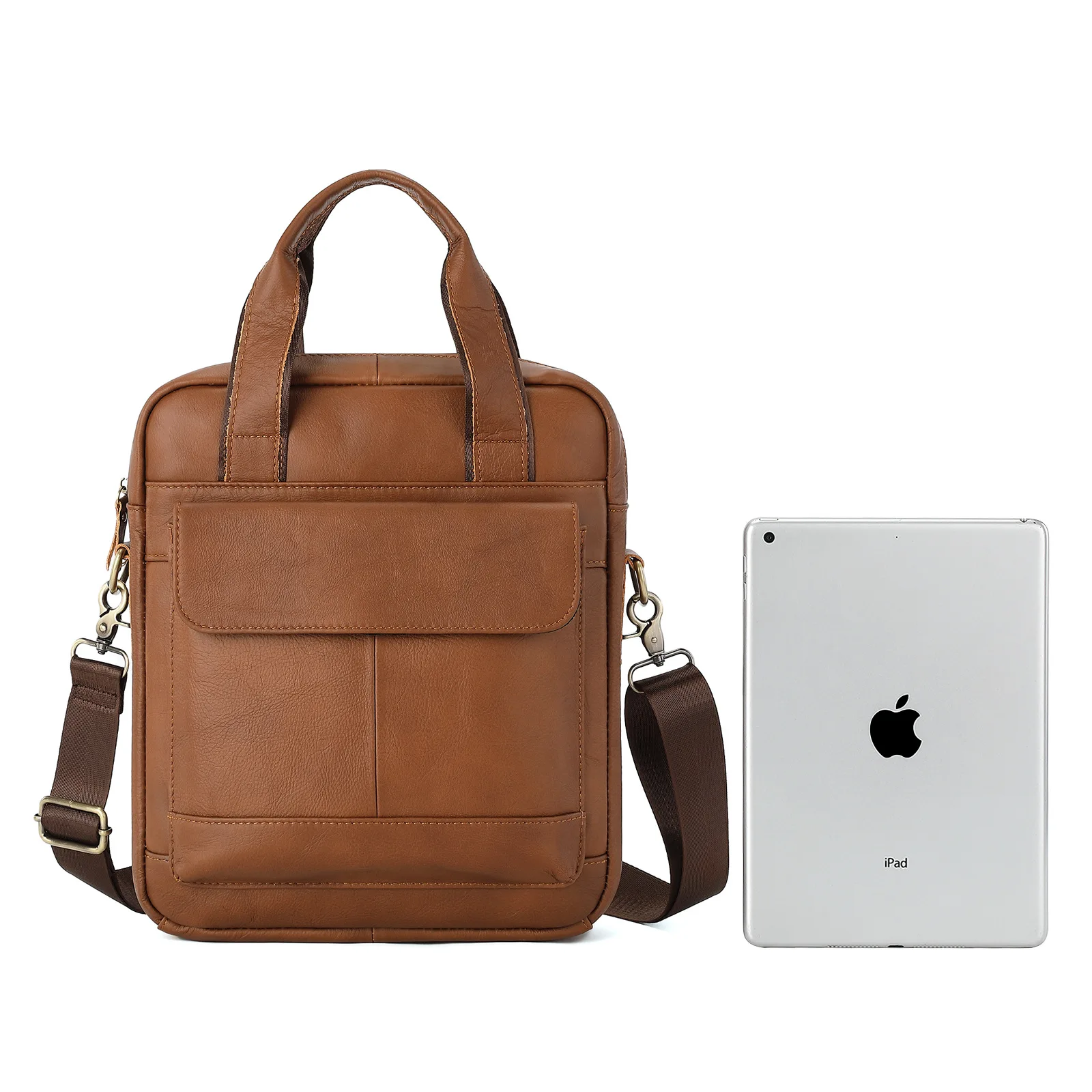 2027 New vintage Luxury Men's Handbags Cow Genuine Leather Male Shoulder Bag Real Natural Leather Crossbody Bag Messenger Bags