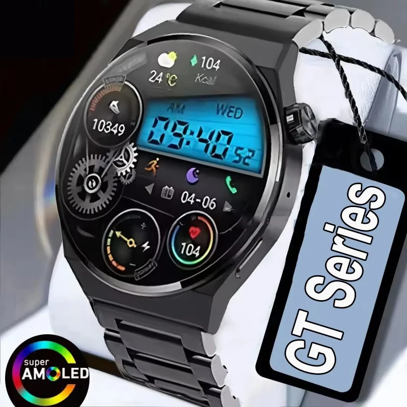 

SmartWatch Men Women AMOLED Heart Rate Phone Call Sport Fitness Tracker Waterproof Smart Watch for IOS Android New 2025