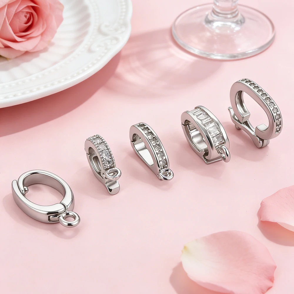 5pcs Fashion Bikini Button Charms Pendant For Jewelry Making Supplies Zircon Diy Earrings Bracelet Necklace Keychain Wholesale view 2