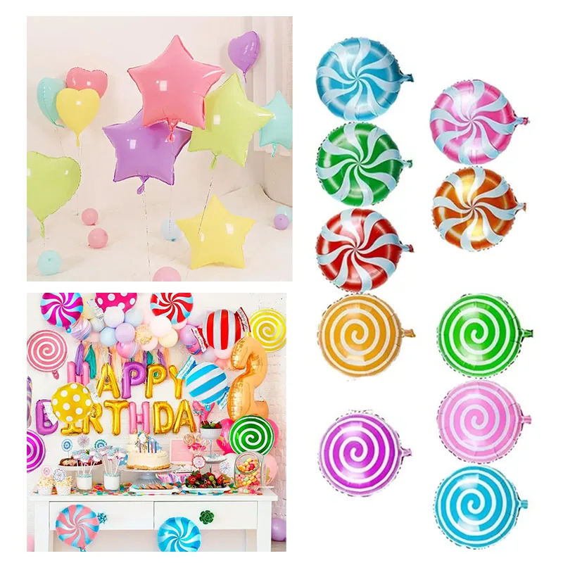 10-teiliges Set mit bonbonfarbenen Luftballons, lebendige Party-Dekoration für Geburtstage, Babypartys, Hochzeiten, Ballongirlande, Bogen-Hintergrund-Set