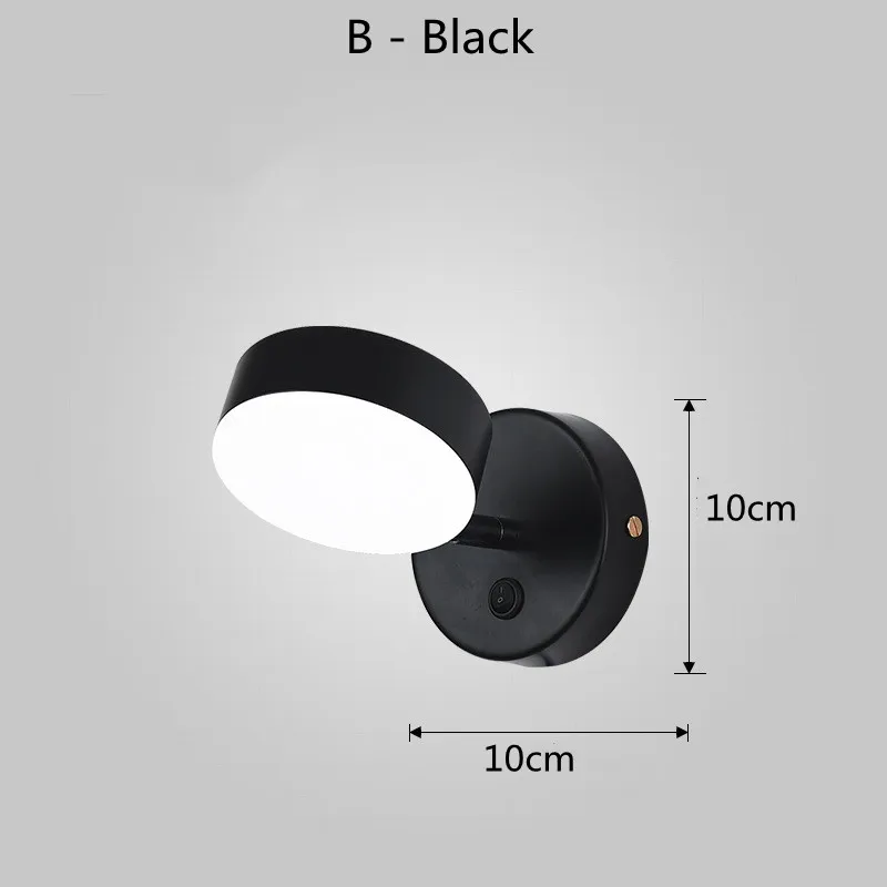 Lámpara LED de pared con interruptor de atenuación para el hogar, candelabro de arte para decoración de cabecera y dormitorio, luces de interior,