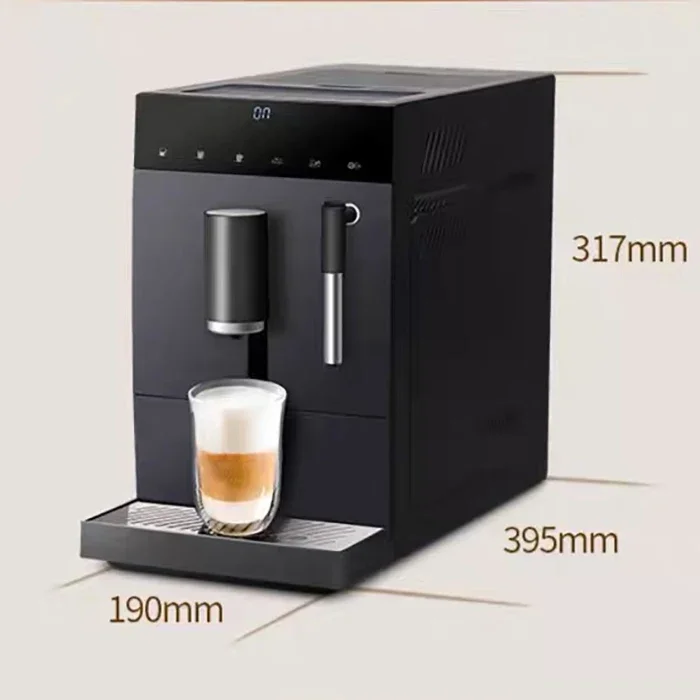 Hotel domestici Macchina da caffè espresso Cafetera per caffè espresso completamente automatica Italia Black Latte Maker con asta vapore