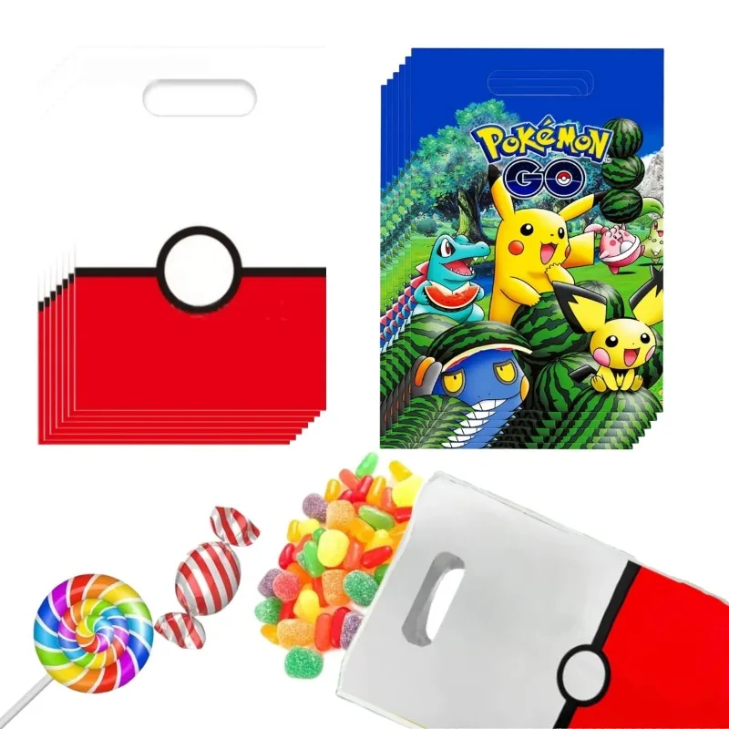 

Pokemon Gift Bag Birthday Party Decoration Pikachu Goody Biscuit Package Candy Bag Baby Shower Kids Gifts For Party Supplies