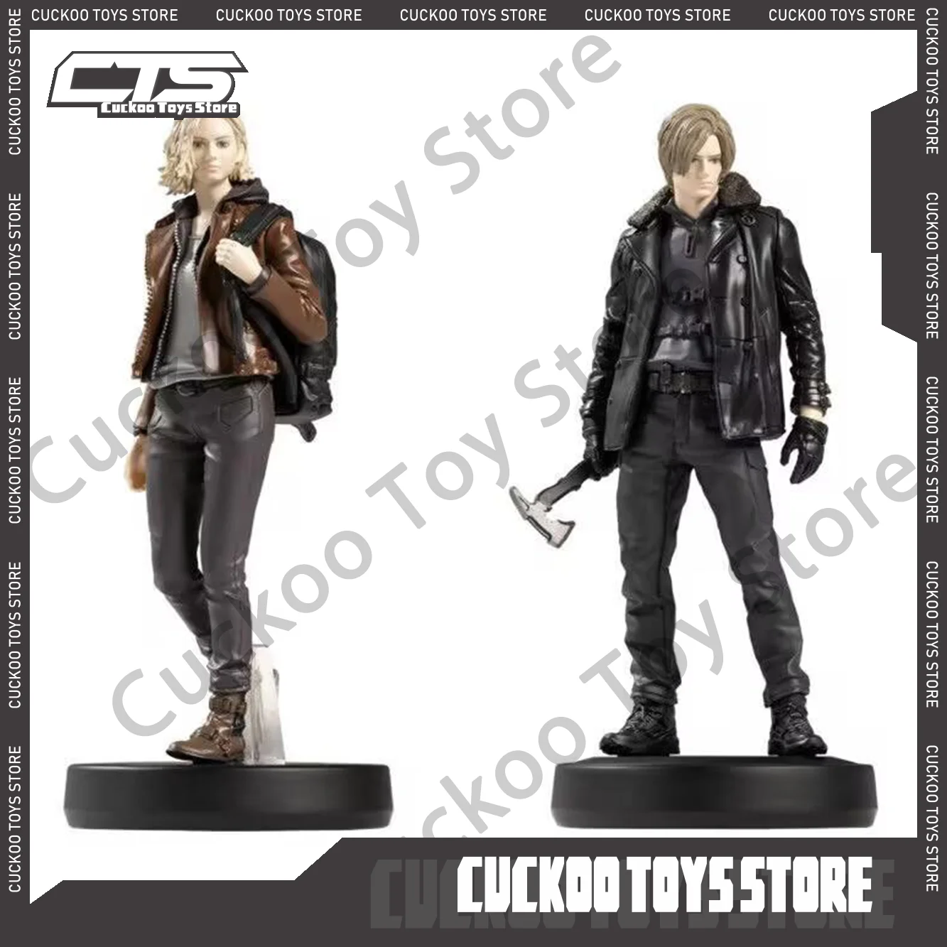 Original amiibo mode Resident Evil Requiem Leon Scott Kennedy & Grace Ashcroft PVC Action Figure Collectible Model Desktop toys