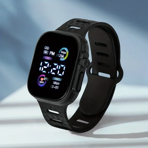 Reloj de pulsera electrónico luminoso para niños, Relojes digitales con pantalla LED para niños, Relojes deportivos para niños y niñas, Relojes para estudiantes, Relojes de regalo