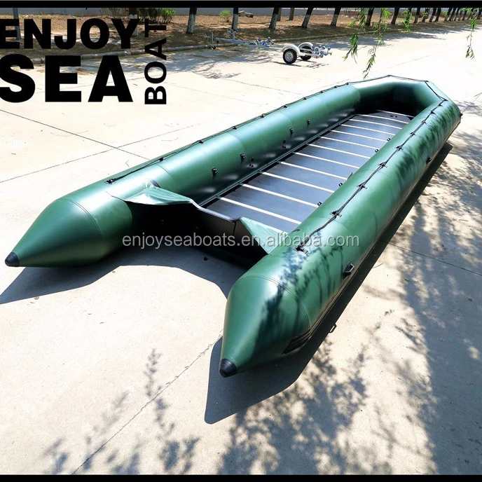 ASA-320 Aluminum Floor Inflatable Rescue Boat, High Stability Power Component For Outdoor Water Rescue & Sport