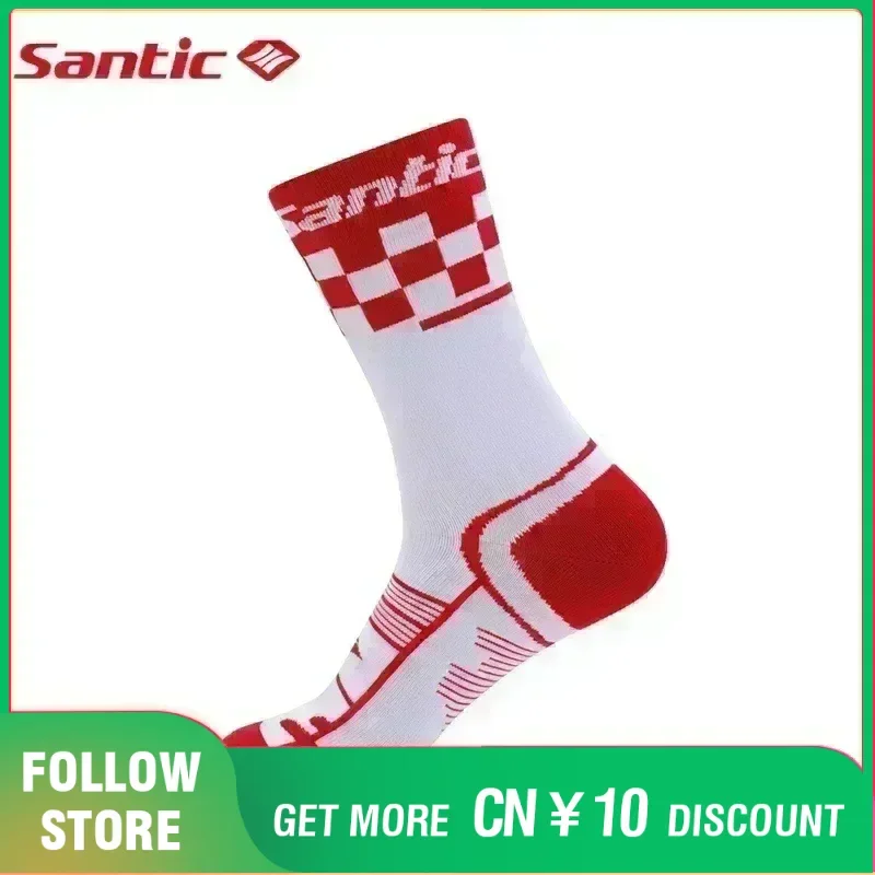 Santic Cycling Socks MTB Bike Outdoor Sports Socks Free Size Four Seasons Breathable Comfortable