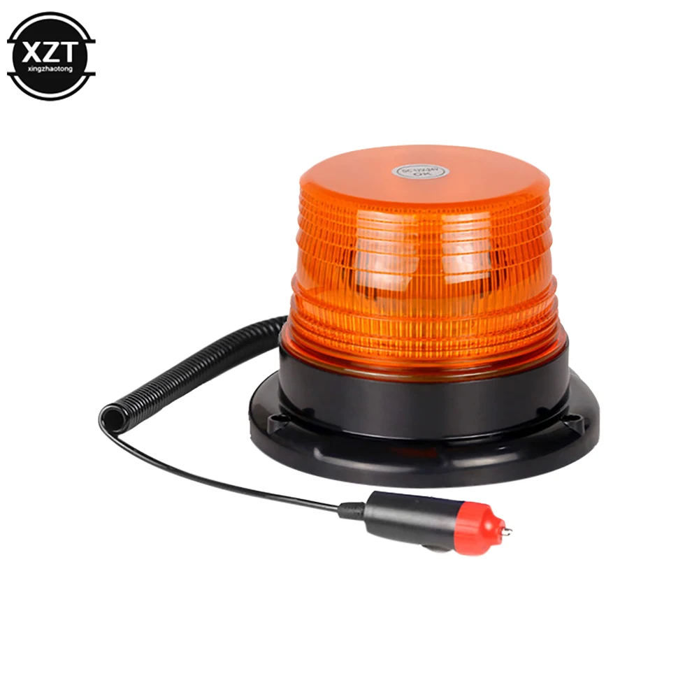 Carro led piscando luz estroboscópica lâmpada de alarme de emergência redonda auto telhado aviso sinal flash lâmpada baliza para rv caminhão dc 12v