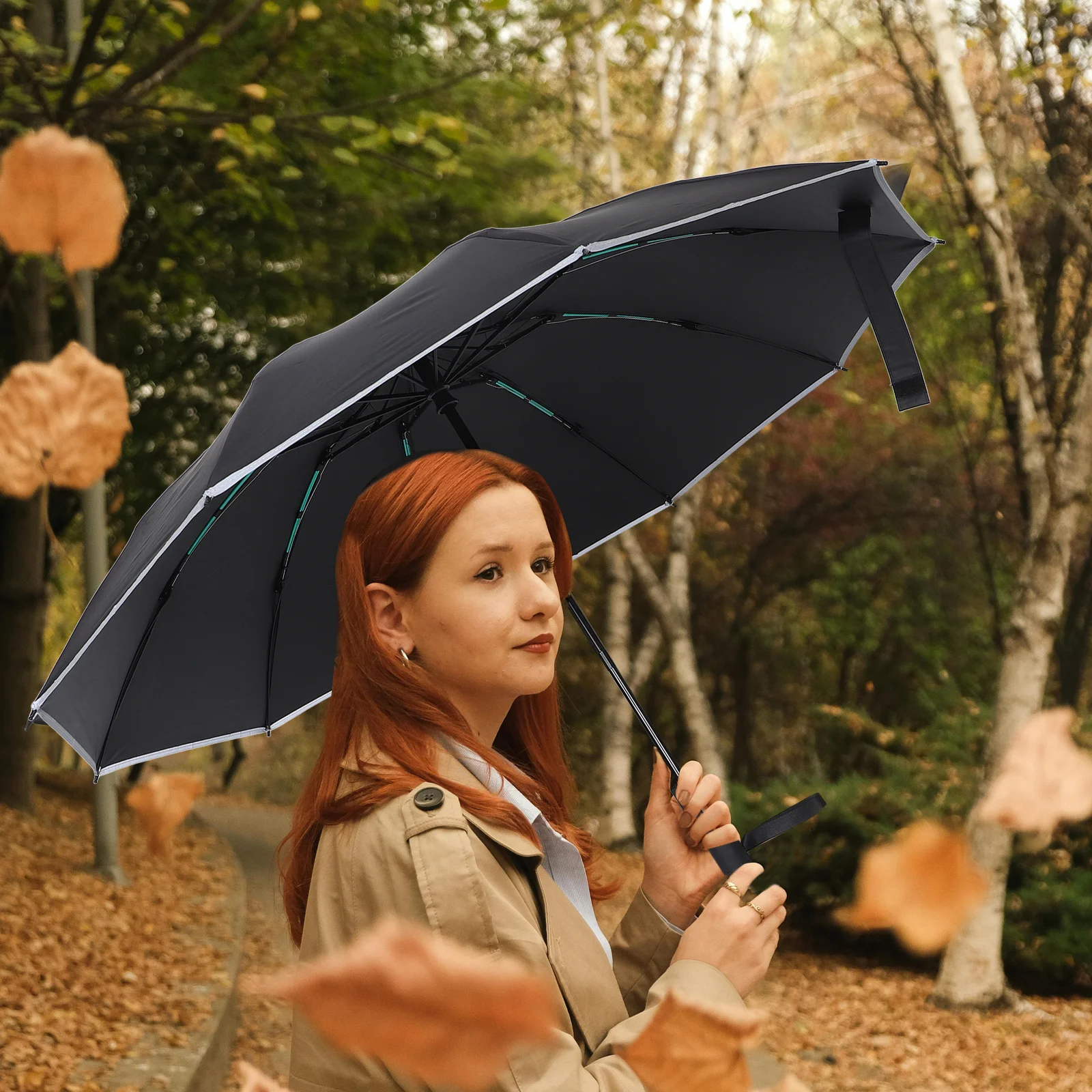 

Travel Auto Open Close Umbrella Sun Rain Protection Windproof Uv Coated Large Coverage Portable Outdoor Smart Umbrella