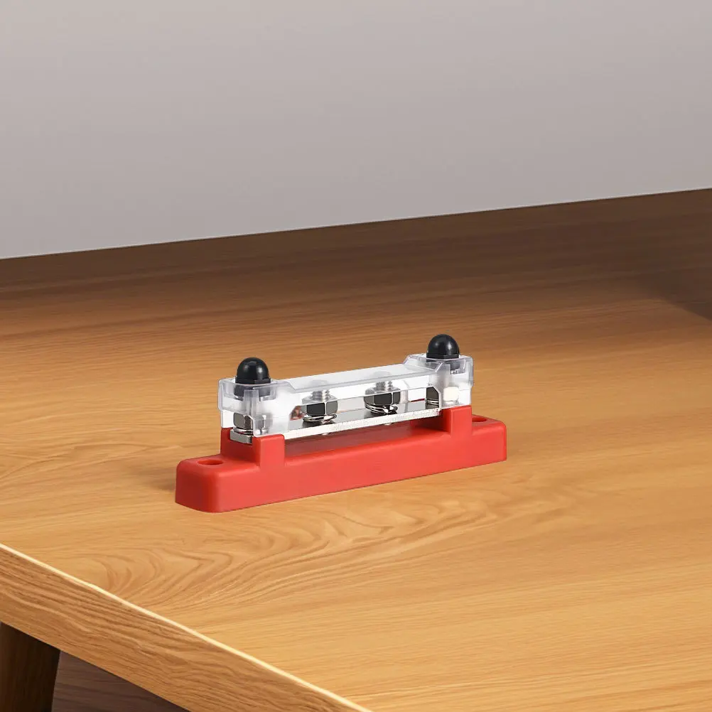 

M6 Red Black Single Row 2way Terminal Block Rv Boat Power Distribution Ground Connection Stylish Durable Easy Install