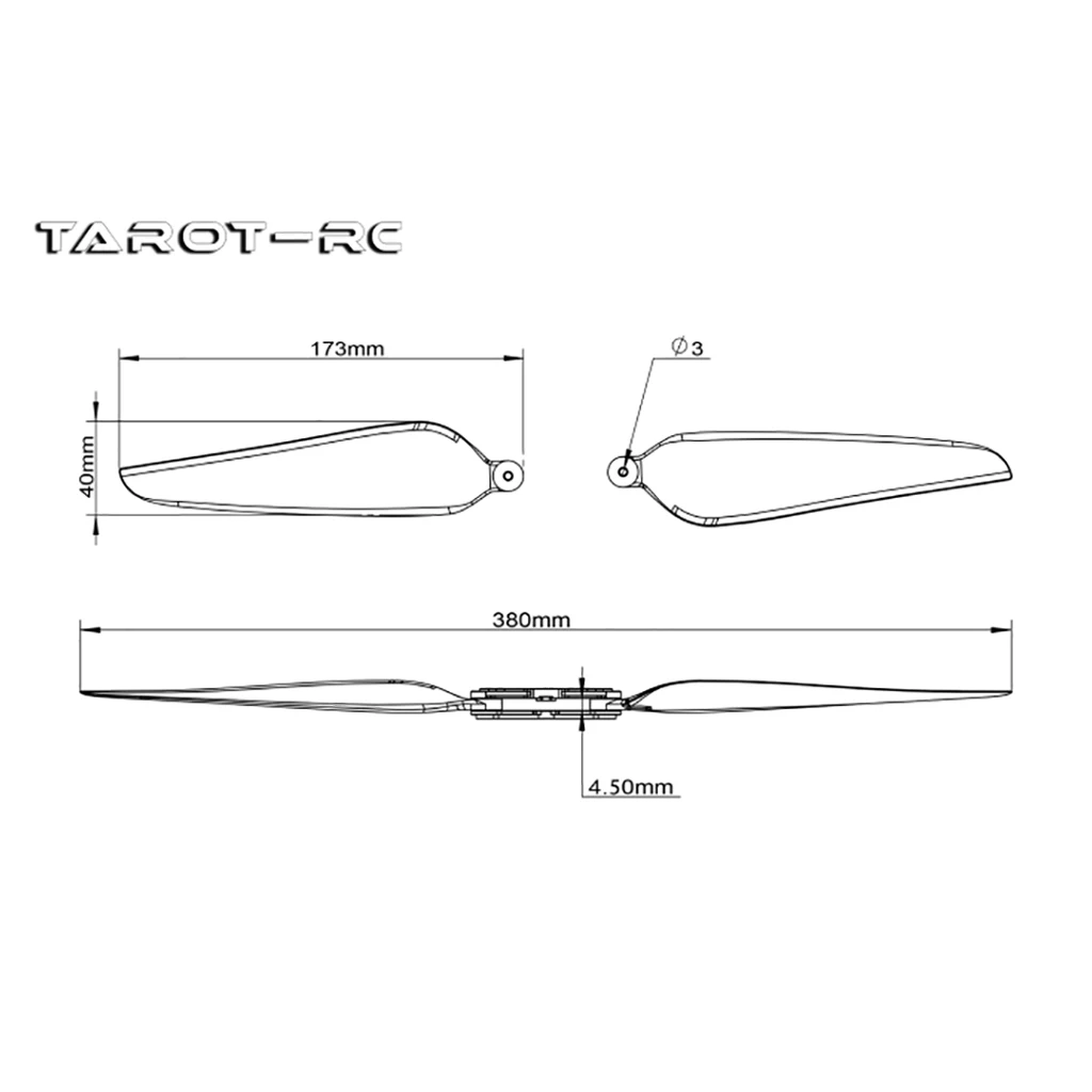 Tarot 1565 1665 Gefalteter Propeller CW/CCW Requisiten für Hexacopter Octcopter Multi Rotor Drone – Detail 12