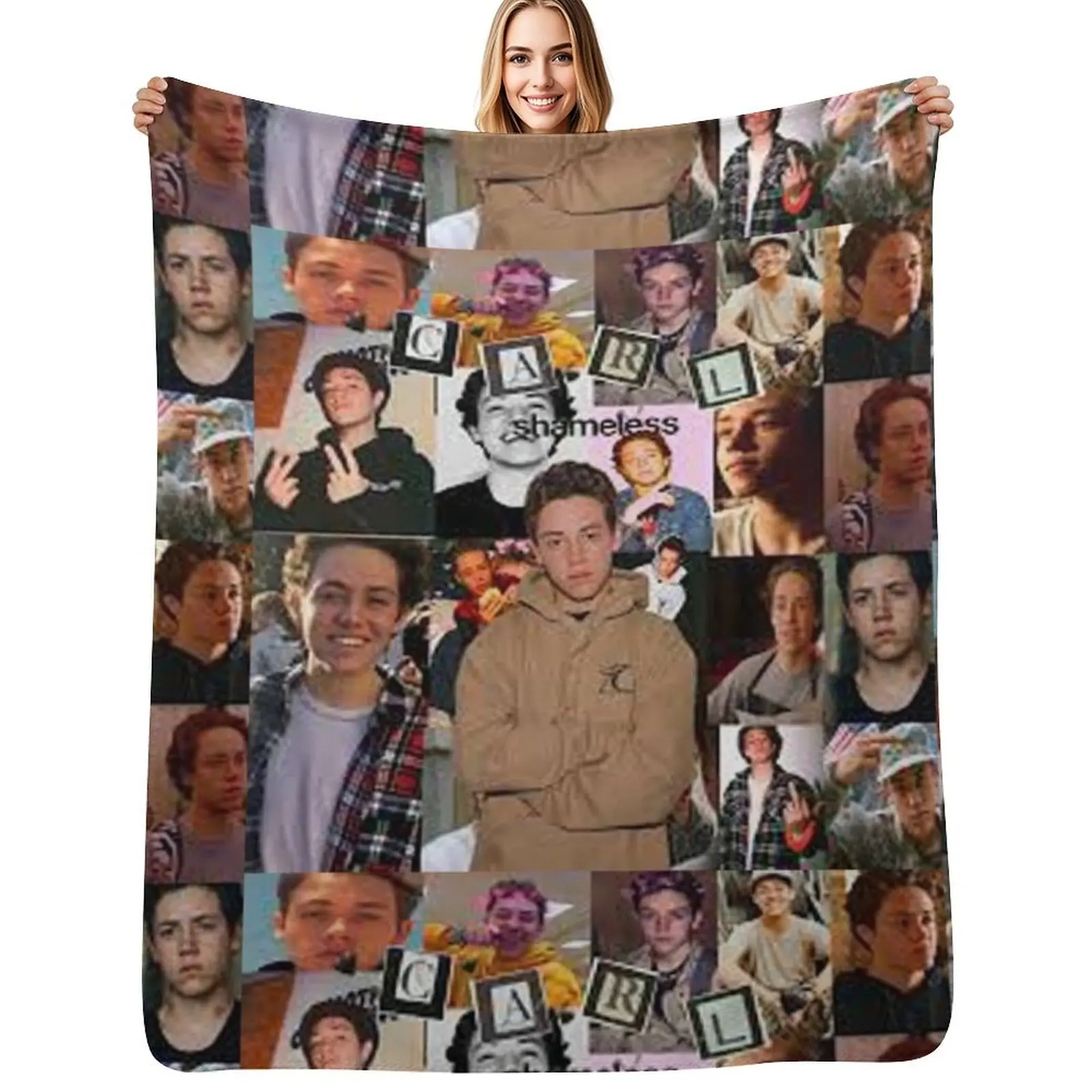 

Ethan cutkosky collage Throw Blanket Decorative Sofas Sofa Quilt Heavy decorative Blanket