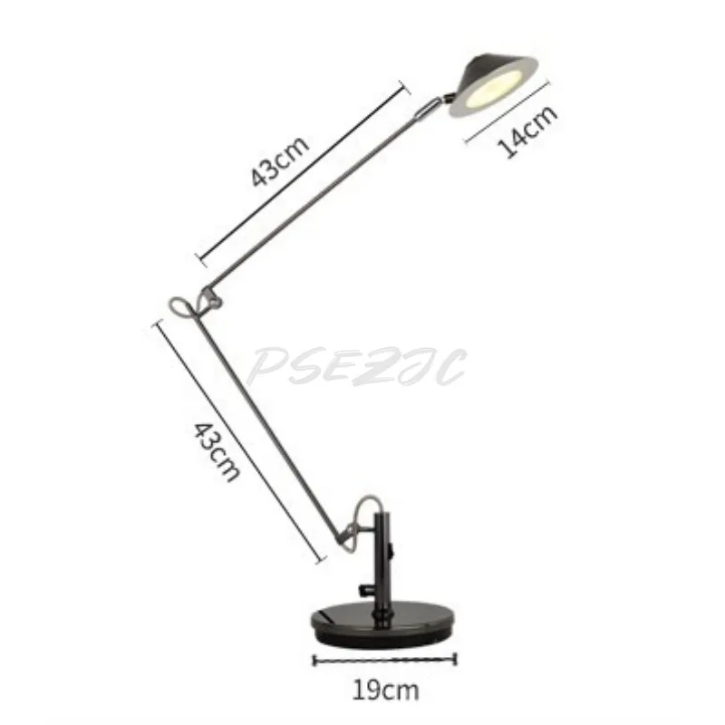 Office LED Work Desk Lamp Study Desk Study Bed Head Folding Long Arm Eye Protection Desk Lamp