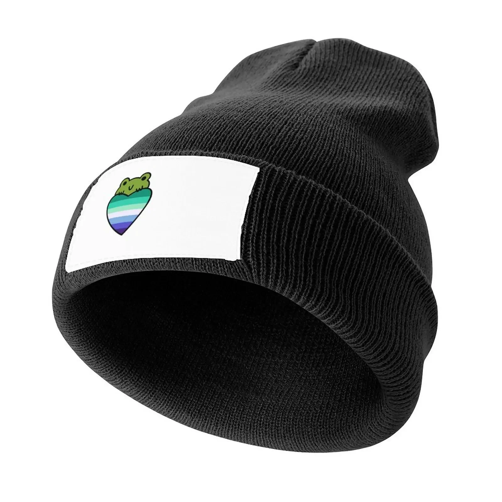 

Pride Frogs: Gay Flag Knitted Cap Luxury Man Hat New In Hat fishing hat Golf Women Men's