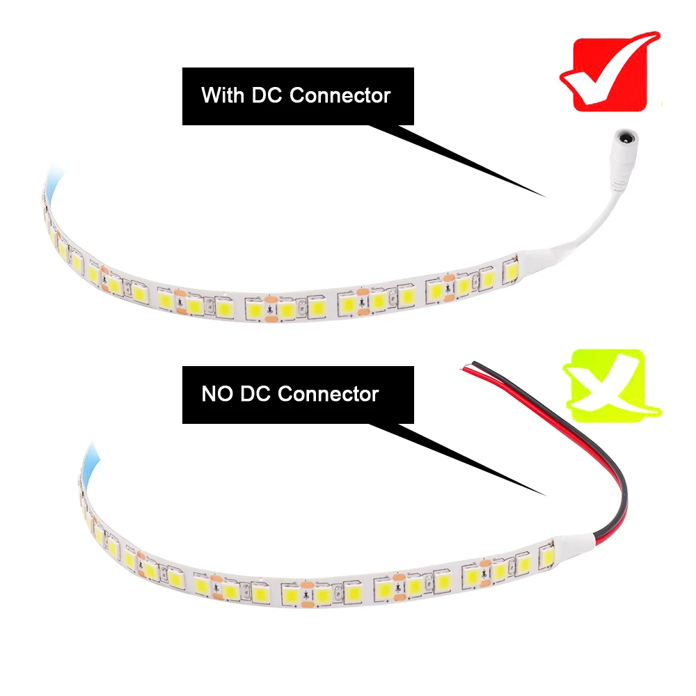 12V LED Strip Light SMD 5050 5054 120LED/m 60LED/m Waterproof Flexible Tape 1m 2m 3m 4m 5m Warm White Red Green Blue String