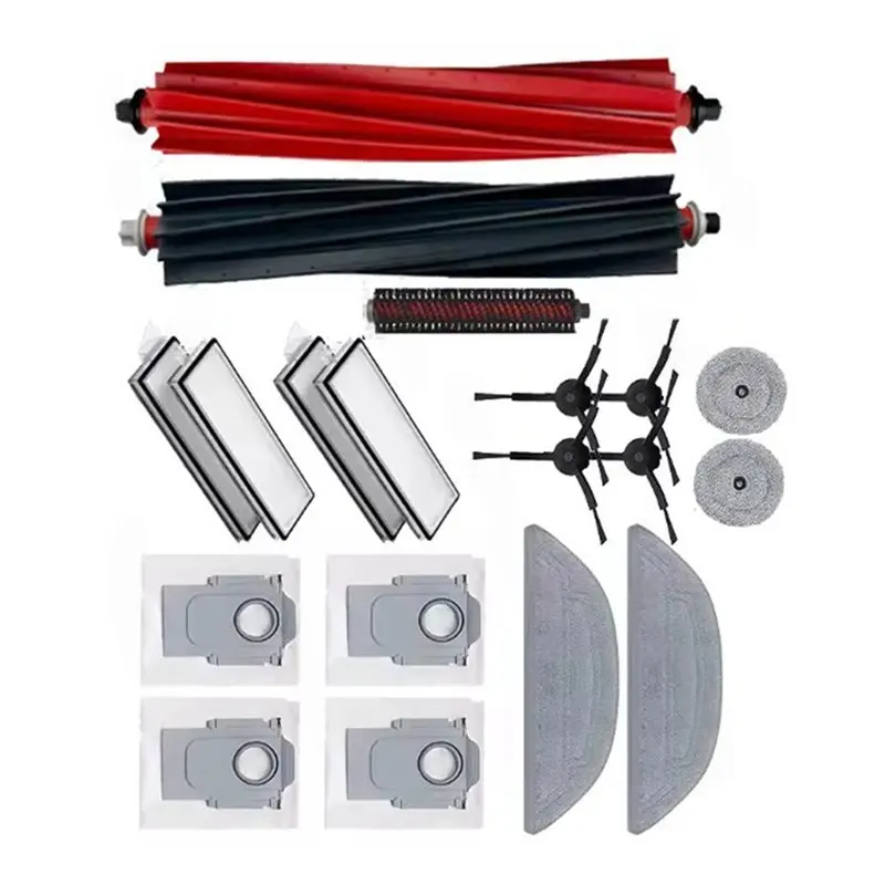 

Комплект запасных частей YCOC (18 шт.) для ультра-материнской щетки Roborock S8 Max, кромочной щетки, тряпки для швабры, мешка для пыли и фильтр-пылесос