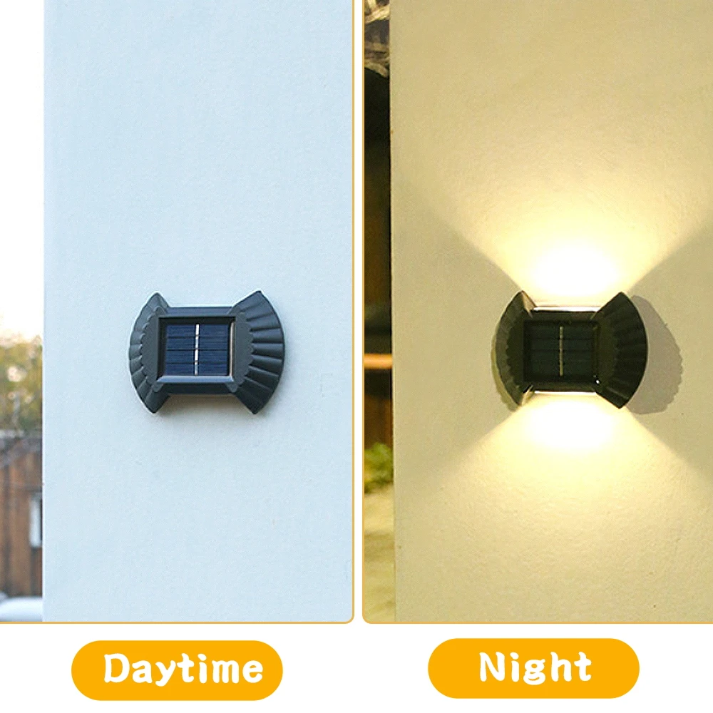 LED Solar Lights Outdoor Waterproof Sunlight Wall Lamp for Garden Decoration Street Garland Lamp LED Solar Spotlight