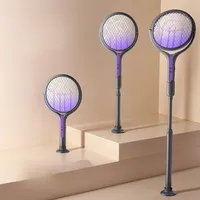 2 in 1 Bug Zapper Racket Rechargeable Electric Fly Swatter Fly Killer and Mosquito Trap Lamp for Indoor and Outdoor Pest Control