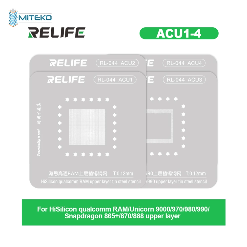 Picture 6: Relife RL-044 Series: 35-Pc High-Precision Solder Stencil Kit for Android Chip Repair