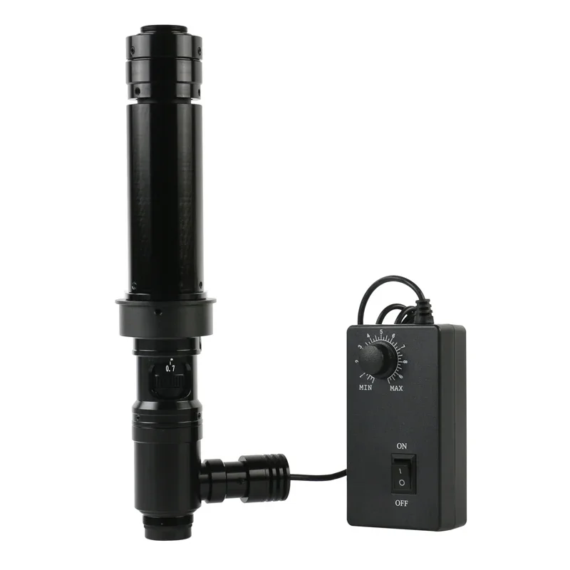 Cámara de microscopio estéreo con Zoom HD 1400X, luz Coaxial, Monocular, lente de Zoom con montura C, anillo de 50mm, lente de cristal con montura C Zoon